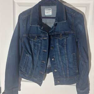 Old Navy Women's Dark Blue Jean Jacket